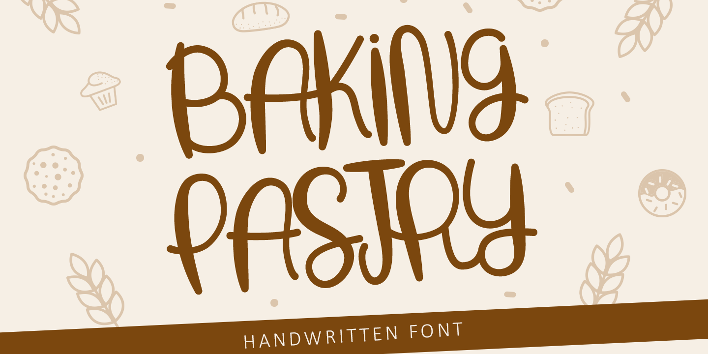 Baking Pastry Font